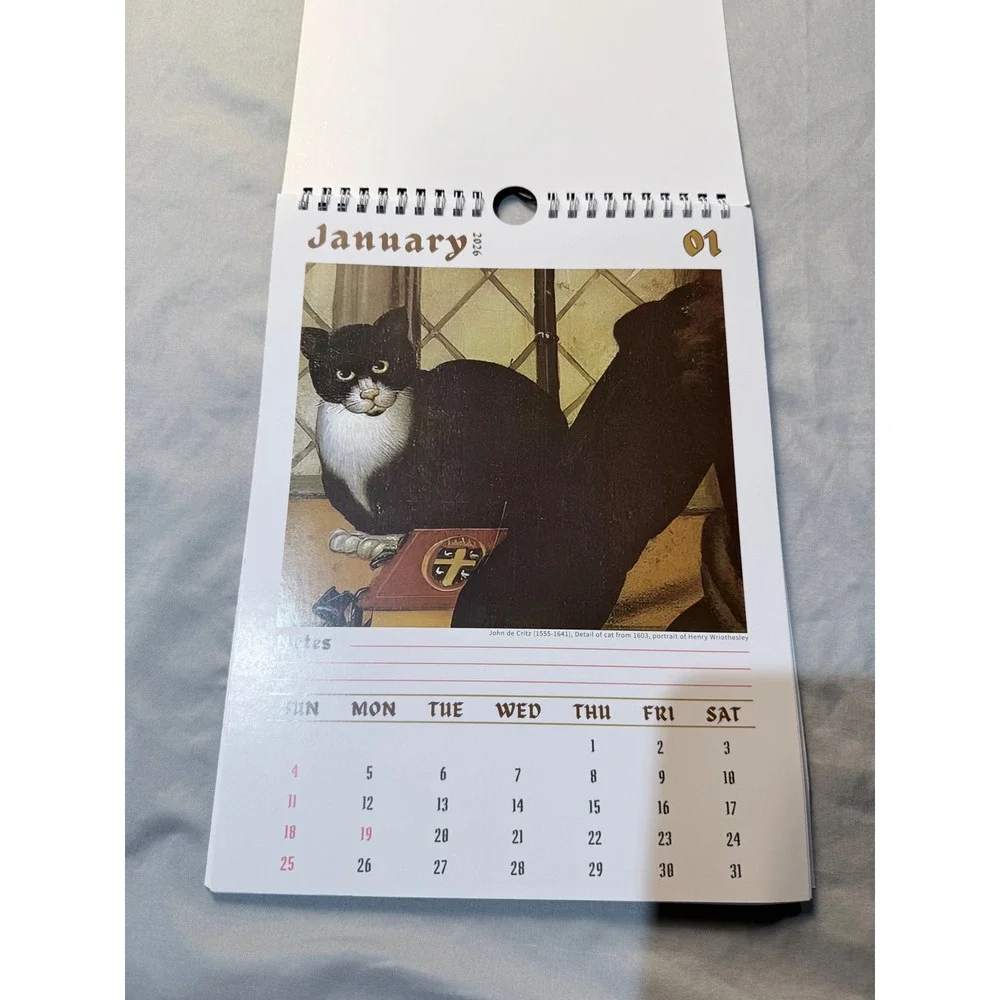 Weird Cats‎ in Renaissance Paintings 2026 Wall Calendar 12 Month Art History Cat